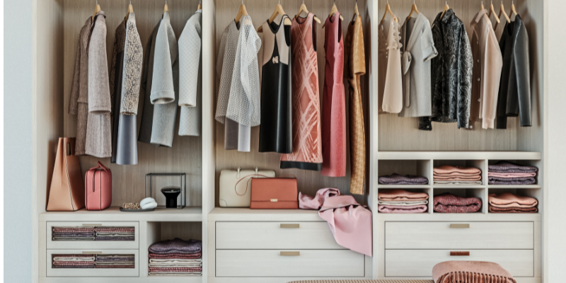 Built-In Cabinetry in Closet